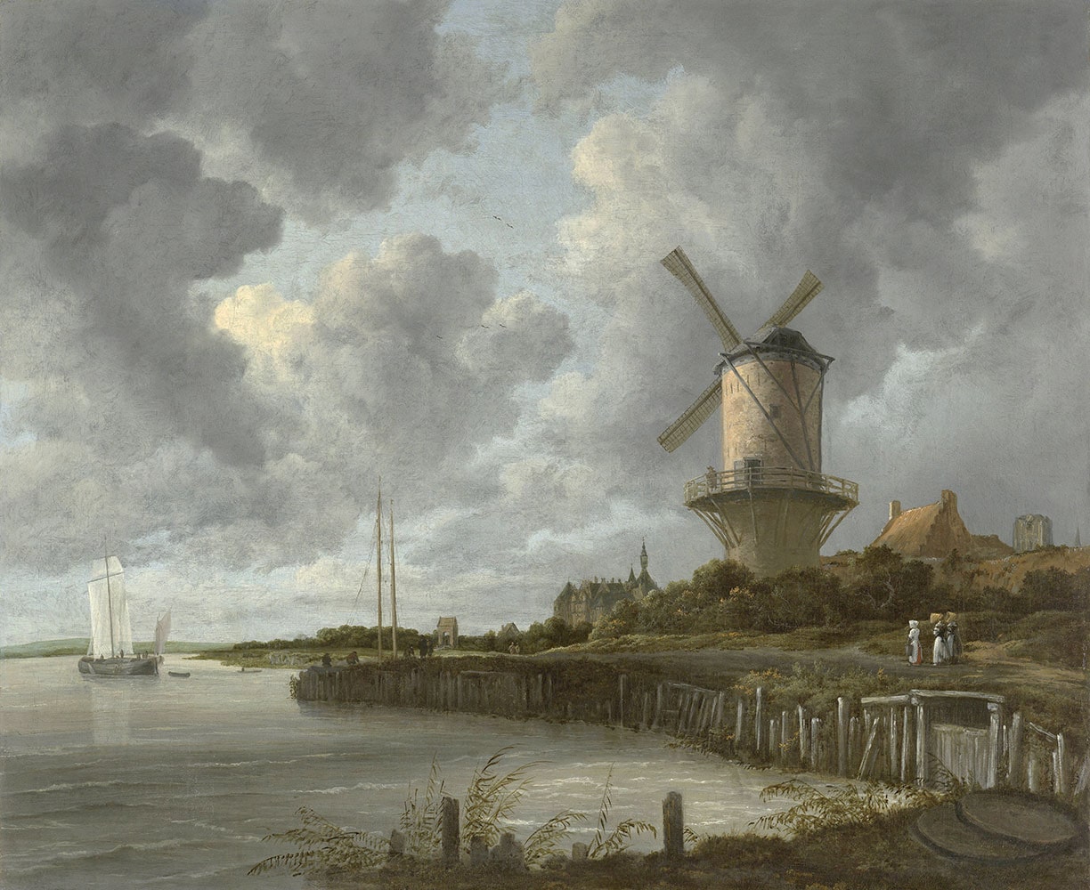 Wall Master Ruisdael Jacob Isaacksz Of The Mill At Wijk Bij Duurstede