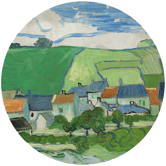 View of Auvers 8211 Round