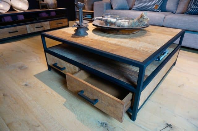 Teak Salontafel Urban Vierkant