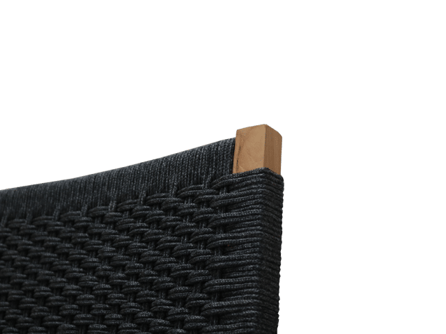 Premium Teak Tuinstoel Zelda Zwart