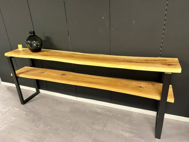 Grote wandtafel oud Eiken en oud Essenhout