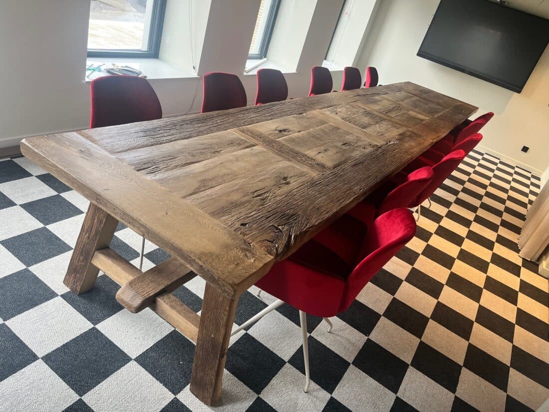 Exclusieve vergadertafel antiek Eikenhout