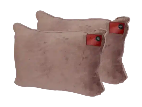 Elektrische Warmte Kussens Aanbieding Verwarmingselementen Teddy Fleece Pillow Duo Taupe Nikki Amsterdam 600x454 1