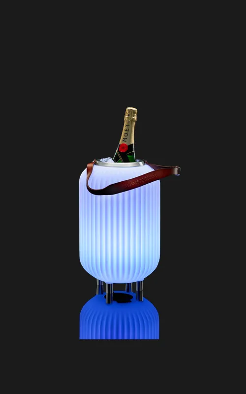 The Lampion Wijnkoeler Bluetooth Speaker Nikki Amsterdam Multicolor Aluminium Feet Size