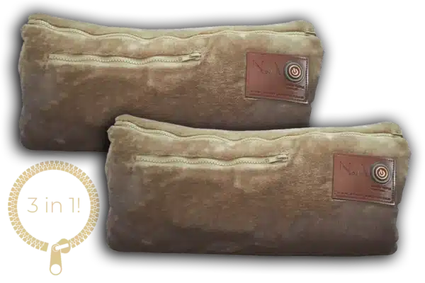 Coussin chauffant Abordable Coussin chauffant enroulable Eléments de chaleur infrarouge L'Enveloppe Taupe Duo Nikki Amsterdam 600x400 1