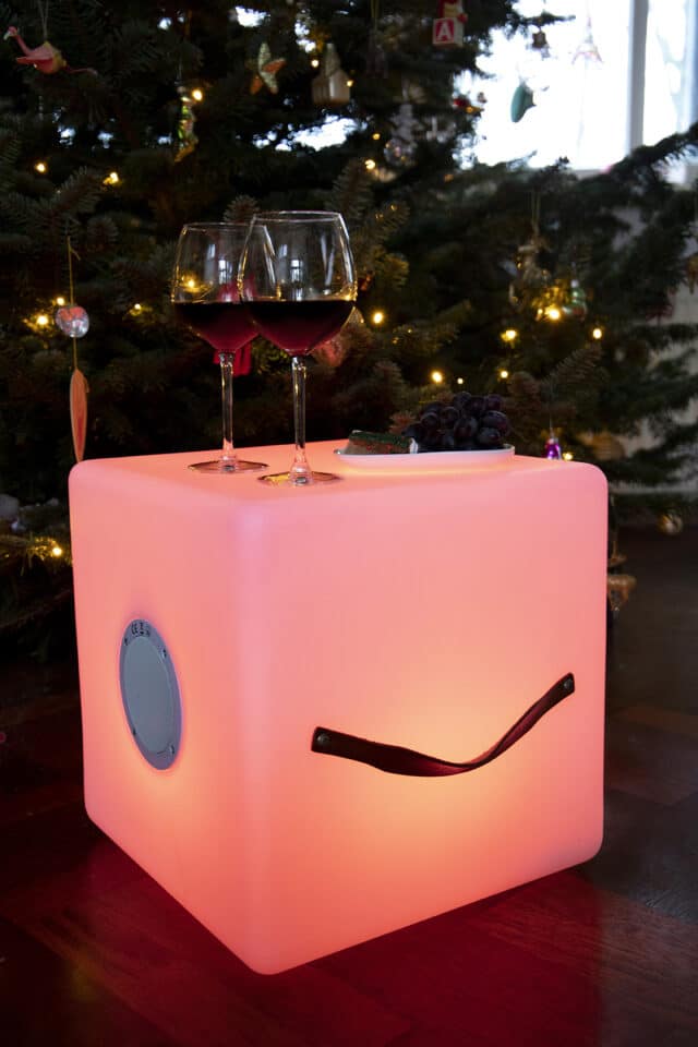 Enceinte Led sans fil Table d'appoint Enceinte Bluetooth Nikki Amsterdam Le Cube