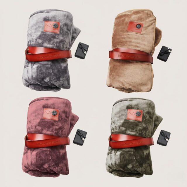 draadloze-warmtedekens-infrarood-grey-taupe-old-pink-green-heated-blankets