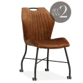 Eetkamerstoel Credence Velvet Set Van 2 Eetkamerstoel Credence Velvet Set Van 2