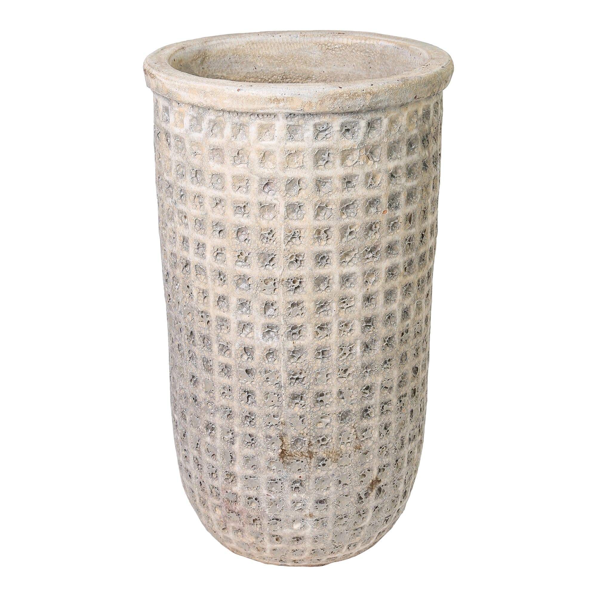eco Antique Whiteceramic pot round high L gratis bezorgen - online bestellen bij Potz Wonen