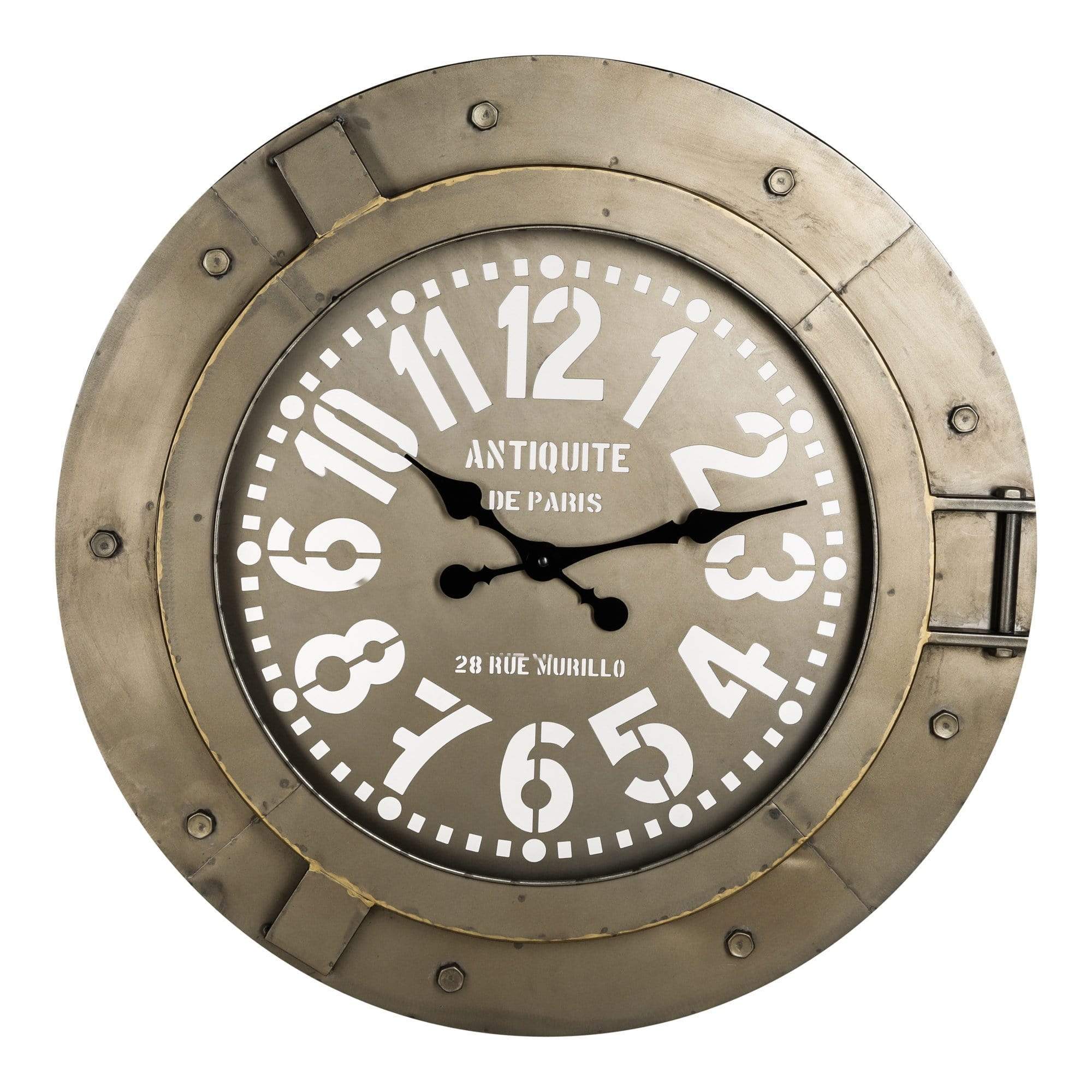 fabric metal clock round Gratis bezorgen - online bestellen bij Potz Wonen