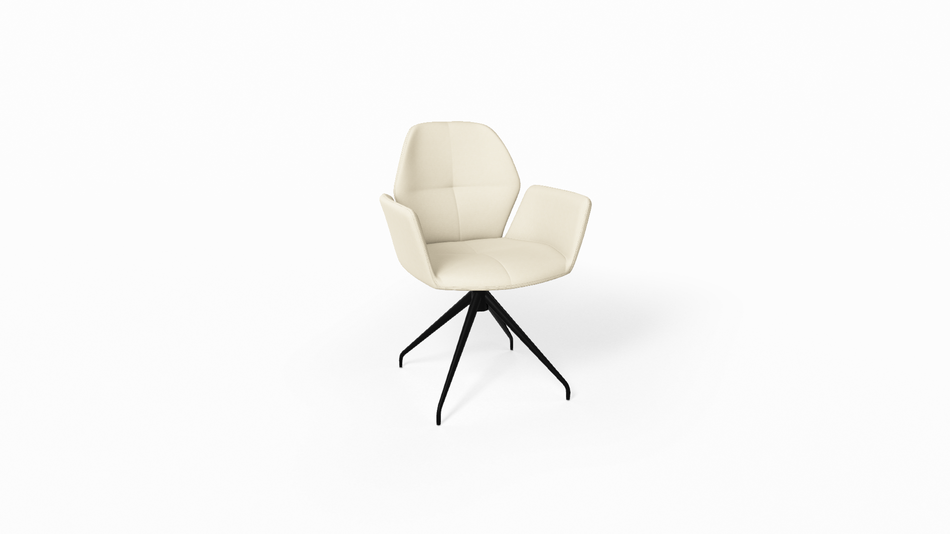 Eetkamerstoel met armen model Mood #95 zitvlak 360° draaibaar