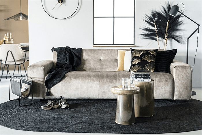 by-Boo Vloerkleed carpet Carpet Ramas 200x300 cm - black By-Boo