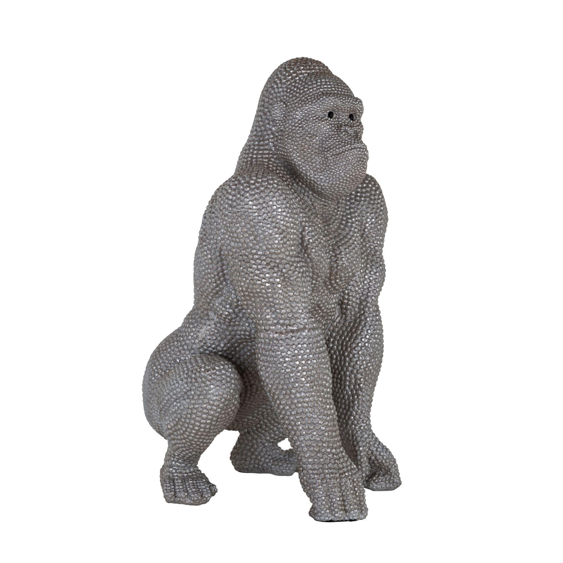 richmond Woonaccessoires Gorilla deco object (Zilver)