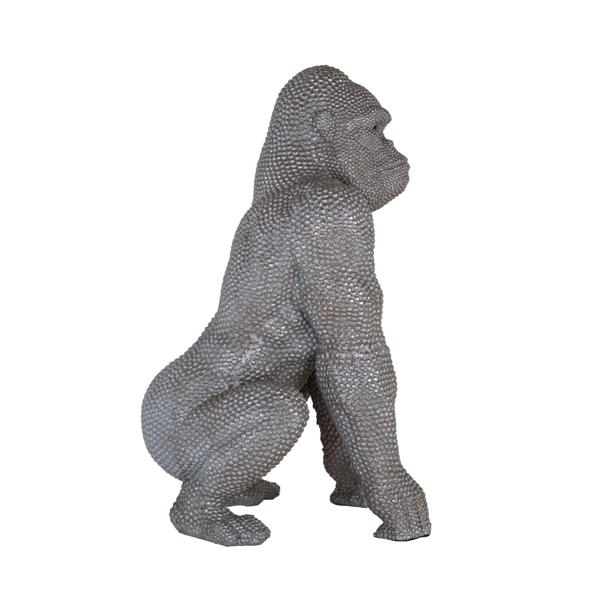 richmond Woonaccessoires Gorilla deco object (Zilver)