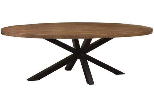 Black Friday Ovale tafel mangohout 200x100 cm