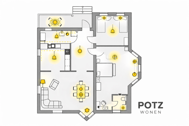 Lichtplan Twente woonkamer