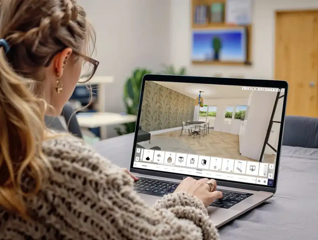 3D interieurvisualisatie van complete woning in Twente - ontwerp door POTZ WONEN Haaksbergen