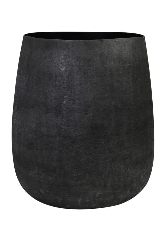 Pot Deco Genoli 8211 39 215 42 Cm 8211 Mat Zwart 8211 Rhb Home Amp Living
