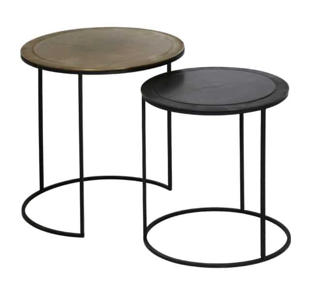 Bijzettafel Talca S 2 8211 41 215 46 49 215 52 Cm 8211 Copper Brons 8211 Rhb Home Amp Living