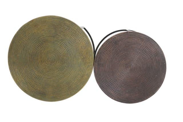 Bijzettafeltje Talca S 2 8211 41 215 46 49 215 52 Cm 8211 Antiek Copper Brons 8211 Rhb Home Amp Living