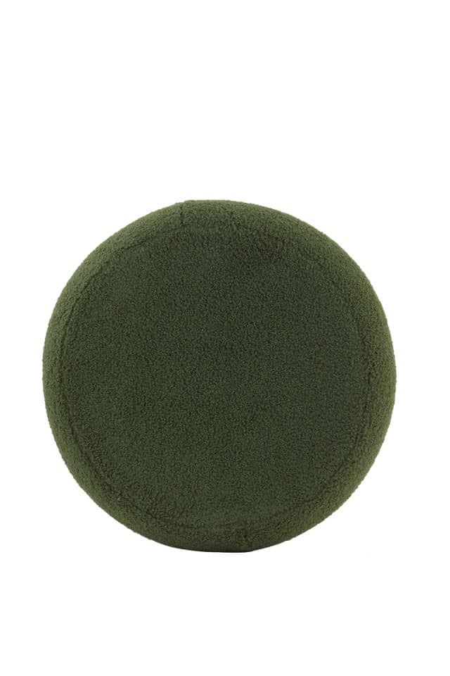 Poef Kimi 8211 40 215 45 Cm 8211 Teddy Olijf Groen Goud 8211 Rhb Home Amp Living