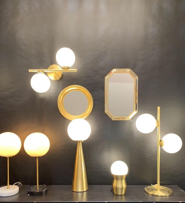 Vloerlamp Edmond Satin 8211 Goud 8211 2 Bulbs 8211 Rhb Home Amp Living