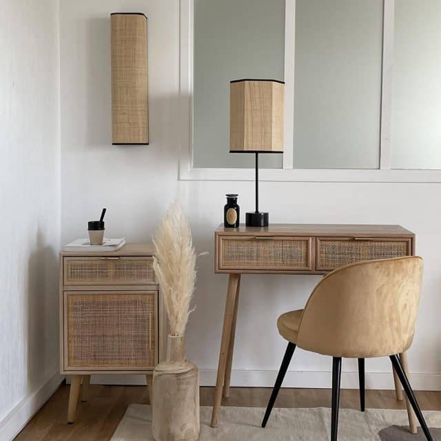 Lampenkap Wall Lamp Raffia 8211 Germain Long 8211 Zwart 8211 Rhb Home Amp Living