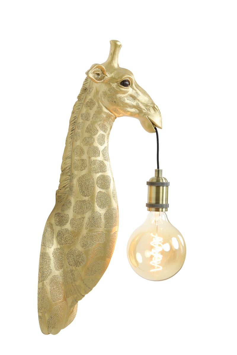 Wandlamp Giraffe 8211 20 5x19x61 Cm 8211 Goud 8211 Rhb Home Amp Living