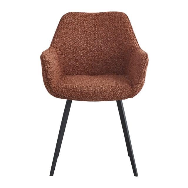 Eetkamerstoel Luca Boucle 8211 Bruin 8211 Rhb Home Amp Living