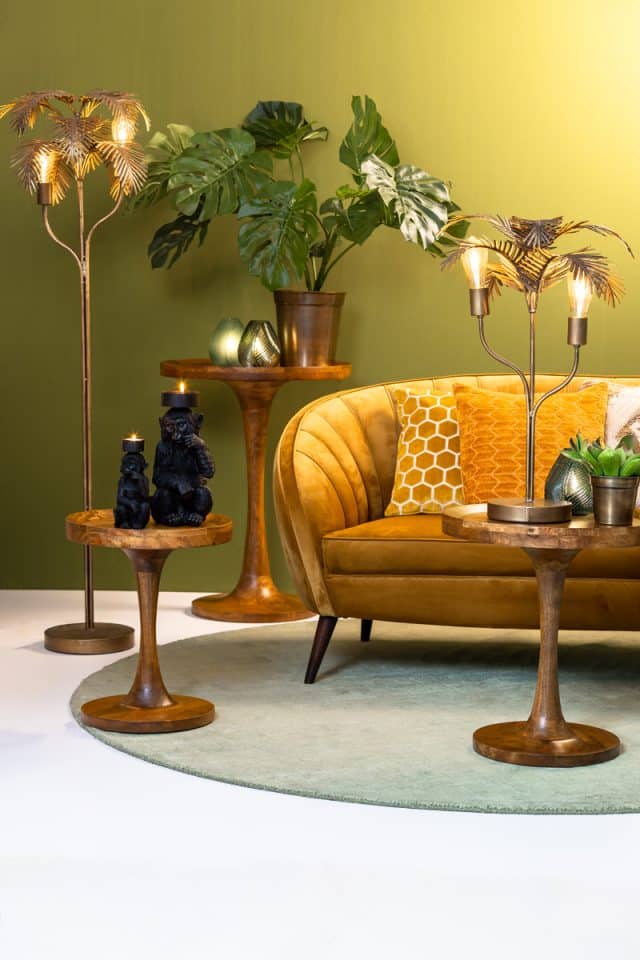 Bijzettafel Joekon 8211 50 215 53 Cm 8211 Bruin Hout 8211 Rhb Home Amp Living