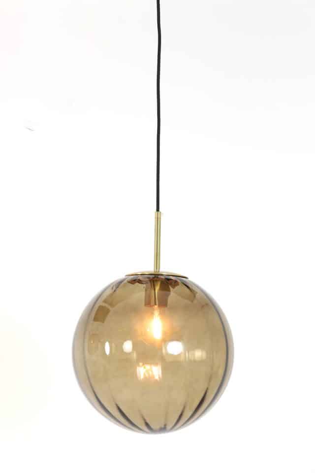 Hanging Lamp Magdala 8211 30 Cm 8211 Glas Bruin Goud 8211 Rhb Home Amp Living