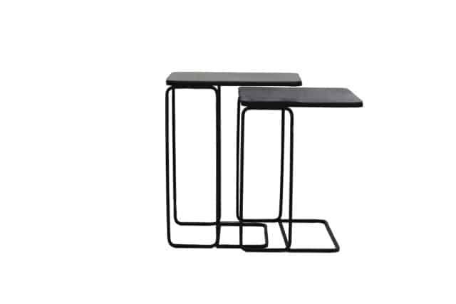 Bijzettafel Set Van 2 8211 40x40x51 46x31x57 Cm 8211 Laja 8211 Antique Copper Bronze 8211 Rhb Home Amp Living