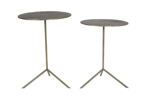 Bijzettafel Set Van 2 8211 36 215 48 39x52cm 8211 Pelarco 8211 Antique Bronze 8211 Rhb Home Amp Living