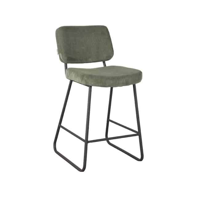 Barkruk Noah 8211 Groen 8211 Ribcord 8211 Zithoogte 65 8211 Rhb Home Amp Living