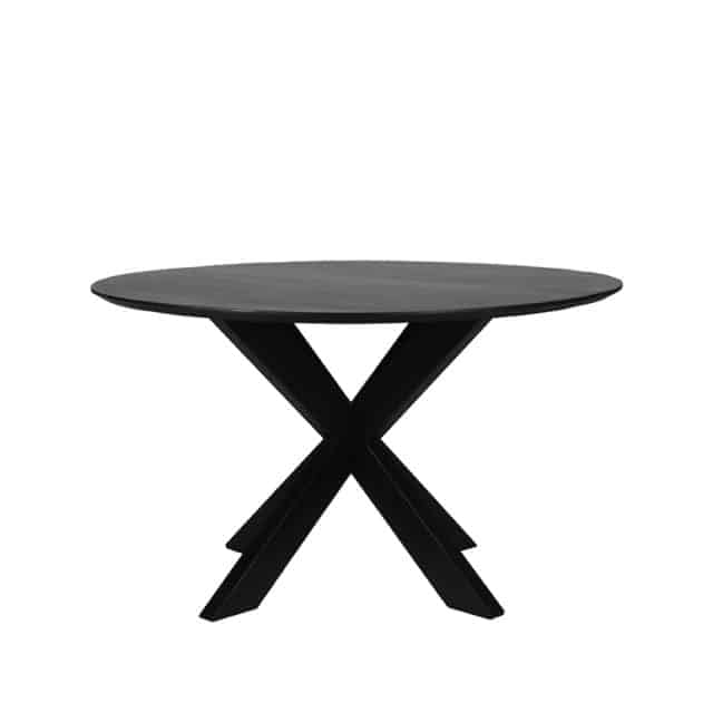 Eetkamertafel Zico 8211 Zwart 8211 Mangohout 8211 Rond 8211 140 Cm 8211 Rhb Home Amp Living