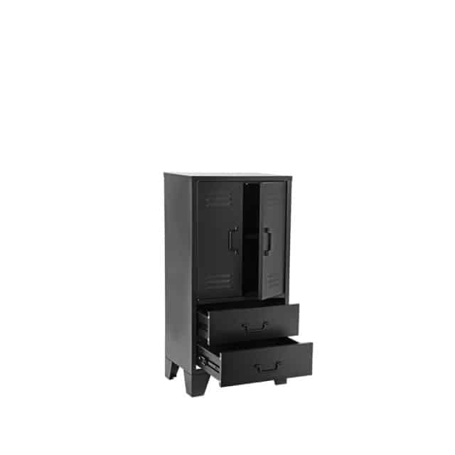 Bergkast Fence 8211 Zwart 8211 Metaal 8211 2 Deurs 8211 Label51 8211 Rhb Home Amp Living
