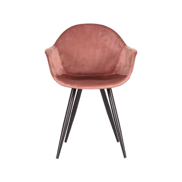 Eetkamerstoel Forli 8211 Roze 8211 Fluweel 8211 Rhb Home Amp Living
