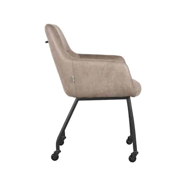Eetkamerstoel Lenny 8211 Taupe 8211 Microfiber 8211 Rhb Home Amp Living
