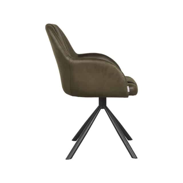 Eetkamerstoel Novi 8211 Army Groen 8211 Microfiber 8211 Rhb Home Amp Living