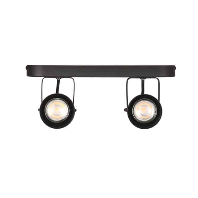 Spot Max Led 8211 Zwart 8211 Metaal 8211 2 Lichts 8211 Rhb Home Amp Living
