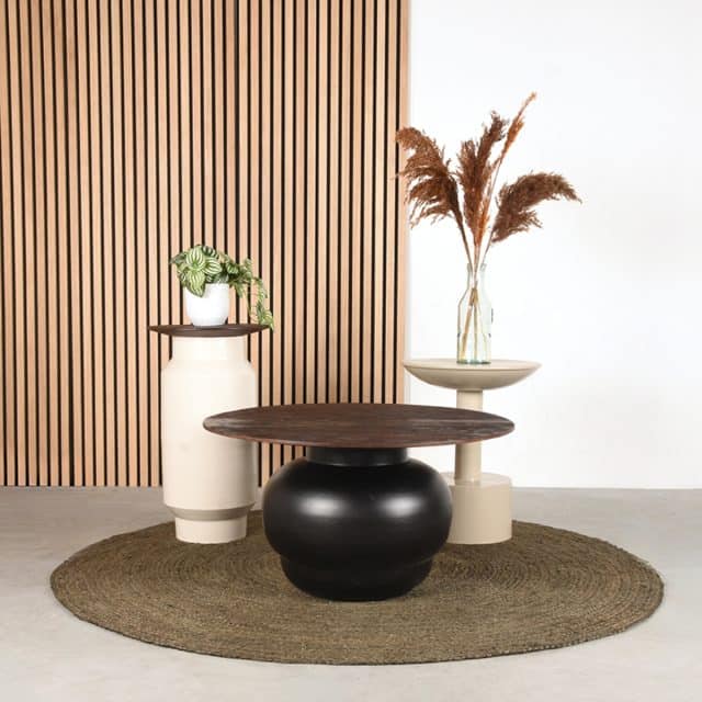 Salontafel Dim 8211 Zwart 8211 Mangohout 8211 Rhb Home Amp Living