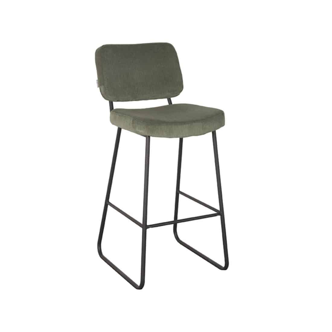Barkruk Noah 8211 Groen 8211 Ribcord 8211 Zithoogte 78 8211 Label51 8211 Rhb Home Amp Living