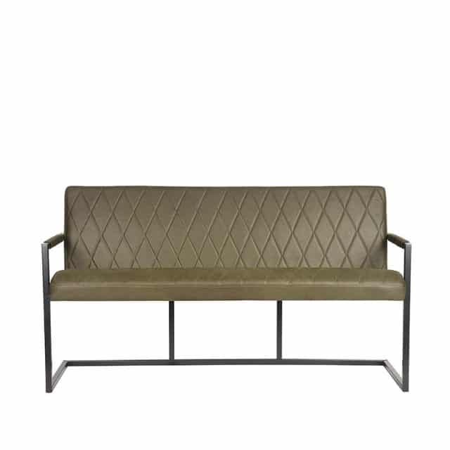 Eetkamerbank Denmark 8211 Legergroen 8211 Microvezel 8211 155 Cm 8211 Label51 8211 Rhb Home Amp Living