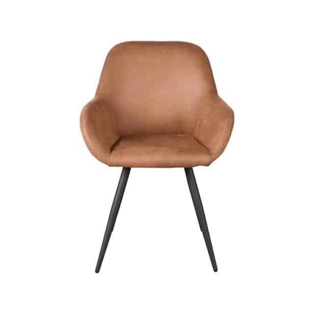 Eetkamerstoel Fender 8211 Cognac 8211 Microfiber 8211 Label51 8211 Rhb Home Amp Living