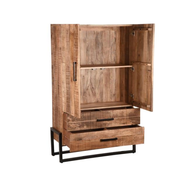 Bergkast Bolivia 8211 Ruw 8211 Mangohout 8211 2 Deurs 8211 Label51 8211 Rhb Home Amp Living