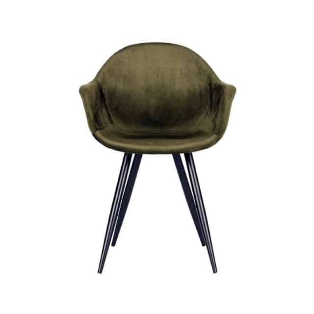 Eetkamerstoel Forli 8211 Legergroen 8211 Fluweel 8211 Label51 8211 Rhb Home Amp Living