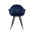 Esszimmerstuhl Forli 8211 Blau 8211 Samt 8211 Label51 8211 Rhb Home Amp Living