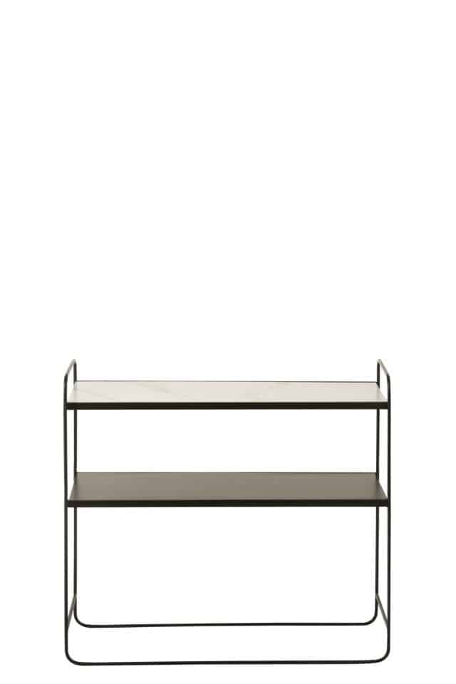 Dressoir Marmer 2 Planken 8211 Mdf 8211 Ijzer Zwart 8211 Rhb Home Amp Living