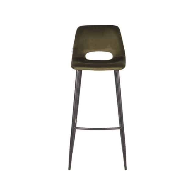 Barkruk Josh 8211 Legergroen 8211 Fluweel 8211 Zithoogte 78 8211 Label51 8211 Rhb Home Amp Living