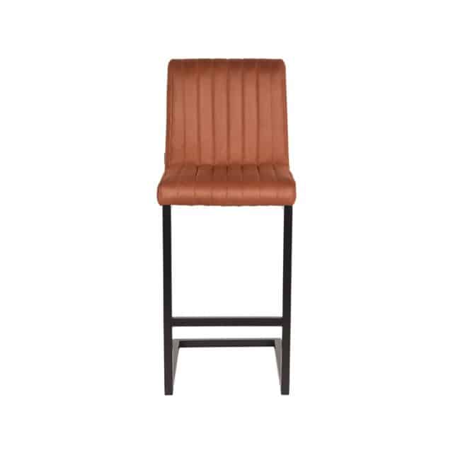 Barkruk Milo 8211 Cognac 8211 Microvezel 8211 Zithoogte 65 8211 Label51 8211 Rhb Home Amp Living